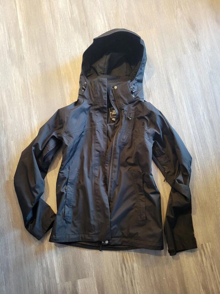 The North Face 2 In 1 Hyvent Full Zip Jacket Brown XS Rain Lined